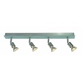 Ceiling lamp GU10x4 white, gray, bronze, glass 550mm long