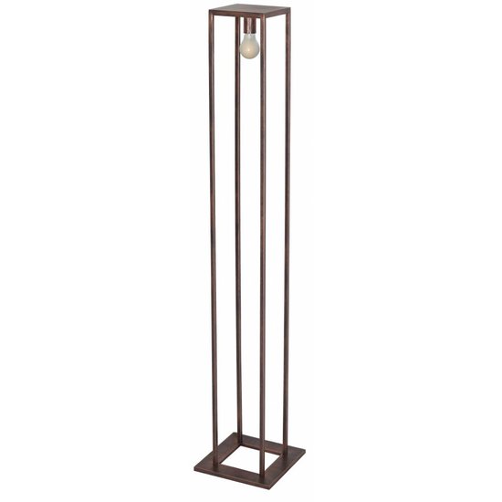 Fantasia Kago floor lamp, country style, aged copper, E27 socket, 160 cm high, bulb not included
