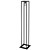 Lampadaire de style country noir, ruggine ou cuivre E27