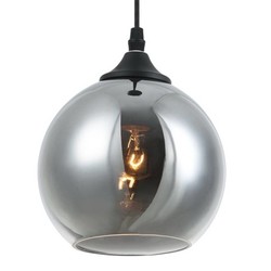 Glazen hanglamp boven eettafel bol 14cm Ø