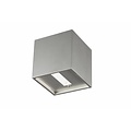 Fantasia NEMO square up-down wall light 102x102mm, G9 LED 2.5W included, brushed aluminium, IP20