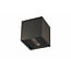 Fantasia NEMO wandlamp up-down, vierkant 102 x 102 mm aluminium, IP20, G9 LED 2,5W inbegrepen, zandwit