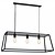 Fantasia Kago hanglamp zwart landelijk staal E27x3 100 cm breed