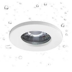 Spot de salle de bain Cauquennes 3 lumières GU10 IP44 6W blanc