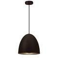Indigo (Rexel) lámpara colgante cónica E27 280mm alto, negro mate, acero, sin bombilla