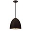 Indigo (Rexel) lámpara colgante cónica E27 280mm alto, negro mate, acero, sin bombilla
