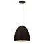 Indigo (Rexel) suspension conique E27 280mm de haut, noir mat, acier, sans ampoule