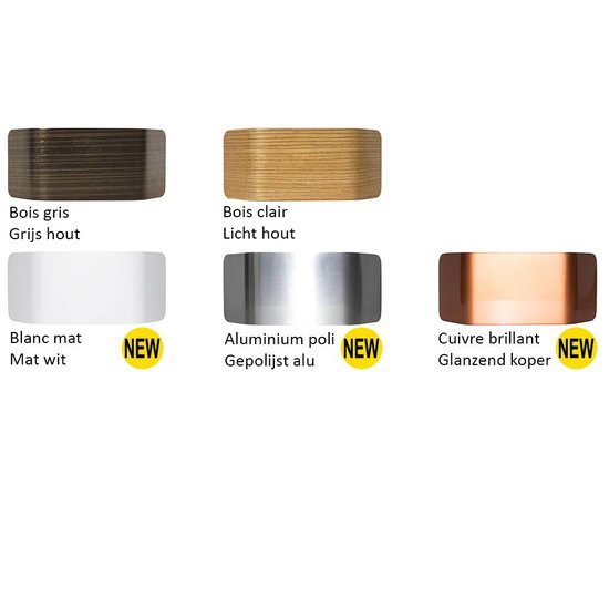 Aplique LED madera o aluminio up &amp; down 7,5W 221mm ancho