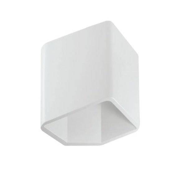 Wandlamp LED grijs wit vierkant up down 115mm hoog 7,5W