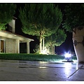 Indigo Turks spot de sol LED noir, rond, 3W, 300 lumens, 3500K, IP66, 136mm (piquet 214mm)