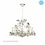 Chandelier pendant light black white rusty beige grey E14x5