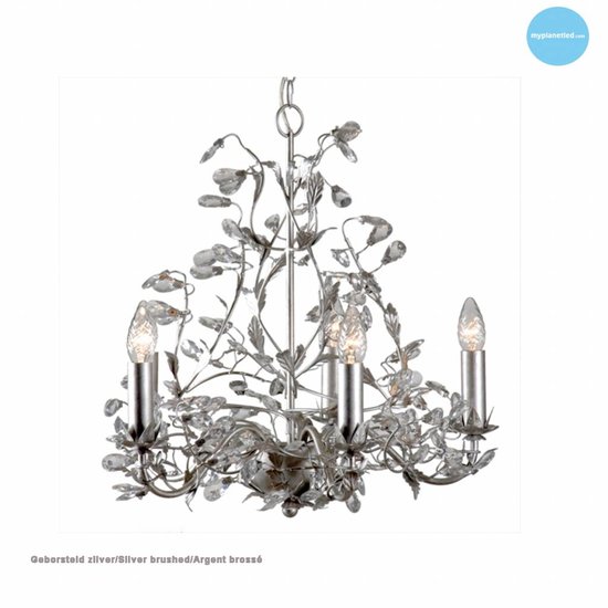 Hanglamp kroonluchter zwart, wit, roest, beige, grijs E14x5