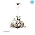 Chandelier pendant light black white rusty beige grey E14x5