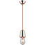 Culot de lampe design béton, chrome, cuivre E27