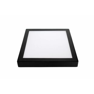 Plafón LED regulable cuadrado CCT 24W negro-blanco