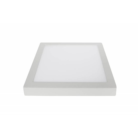 LED-Deckenleuchte dimmbar quadratisch CCT 24W schwarz-weiß