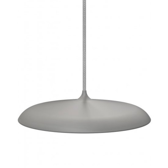Luminaire suspendu LED rond gris mat, gris argent, noir, blanc ou cuivre 14W 250mm Ø