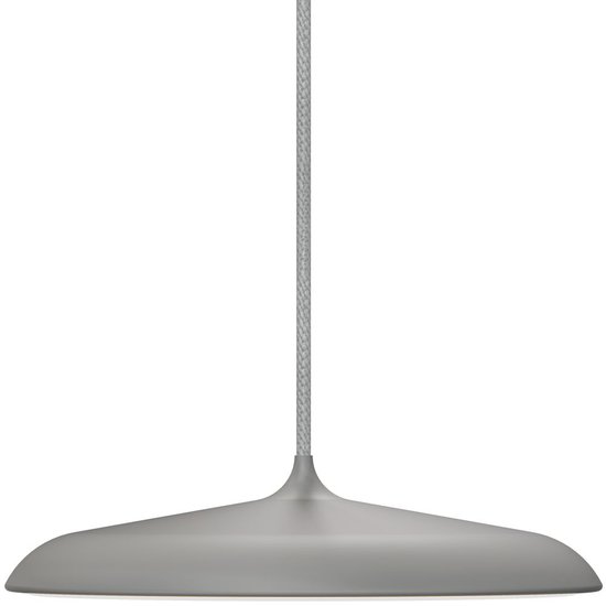 Luminaire suspendu LED rond gris mat, gris argent, noir, blanc ou cuivre 14W 250mm Ø