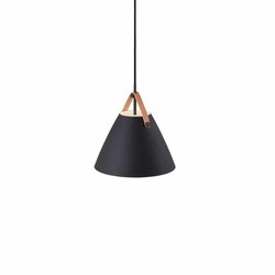 Lampe suspendue scandinave blanc, noir, beige, verre 27cm Ø