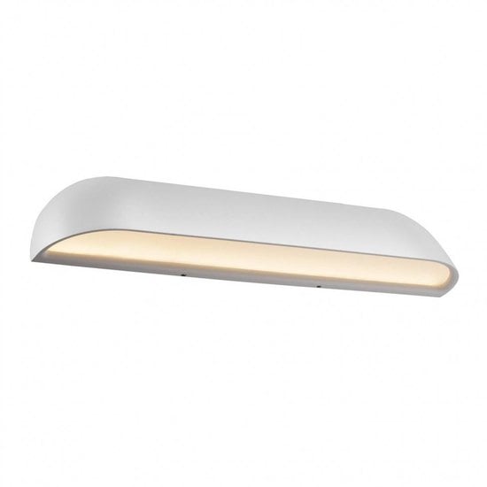 Nordlux Front outdoor wall light LED 26 cm black 8W, 650 lumen, 3000K warm white, RA80, IP44, non-dimmable