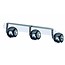 3 light bar spotlight GU10 chrome retro design