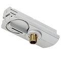 Fantasia TRACK monophase adapter in black for single-phase track lighting, quick click-in installation without tools.