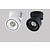 Opbouw spot LED design kantelbaar 15 of 20W wit, zwart