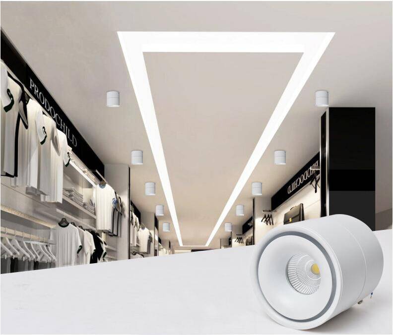 Spot sur rail salon noir ou blanc 9W LED dimmable - Ledspot-planet