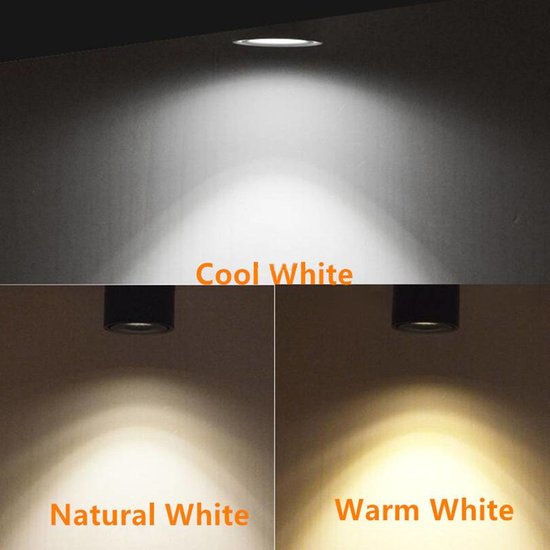 Foco orientable LED 15 o 20W blanco o negro