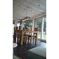 Lampe suspendue rurale table à manger noir, ruggine, cuivre 1m