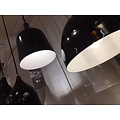 Vintage pendant light white, black 120cm long E27x5