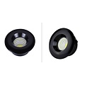 Einbaustrahler mit 50 mm Durchmesser, LED 5 W, weiß oder schwarz
