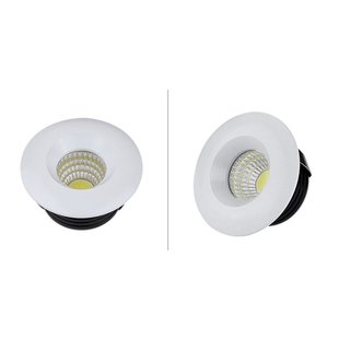 Recessed spot 50mm diameter LED 5W white or black