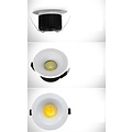 Einbaustrahler mit 50 mm Durchmesser, LED 5 W, weiß oder schwarz