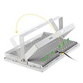 Bauleuchte 500 Watt LED schwarz oder grau