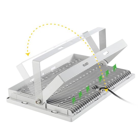 Bauleuchte 500 Watt LED schwarz oder grau
