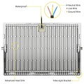 Bauleuchte 500 Watt LED schwarz oder grau