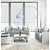 Staande lamp met boog wit 1800-2080mm hoog