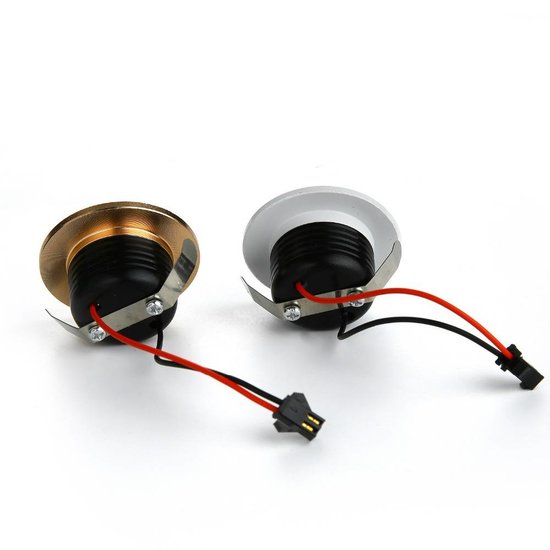 Mini-LED-Spot 32mm Schnittmaß / 50mm Ø weiß, gold und schwarz