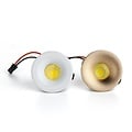 Mini spot LED taille de coupe 32mm / 50mm Ø blanc, doré et noir