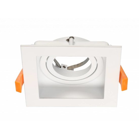 Quadratischer Spot weiß, schwarz, gold GU10