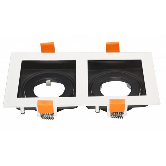 Spot encastrable double blanc, noir, or GU10
