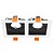 Double recessed spot white, black, gold GU10