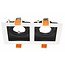 2 recessed lighting black, white, gold GU10