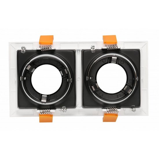 Spot encastrable double blanc, noir, or GU10