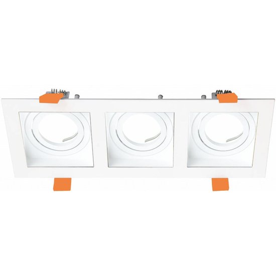 Spot 3 lumières blanc, noir, or GU10