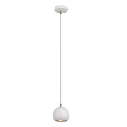 Lampe suspendue petite boule blanche, cuivre ou noire 89mm Ø