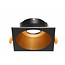 Goldenes Downlight mit schwarzem oder goldenem Quadrat GU10