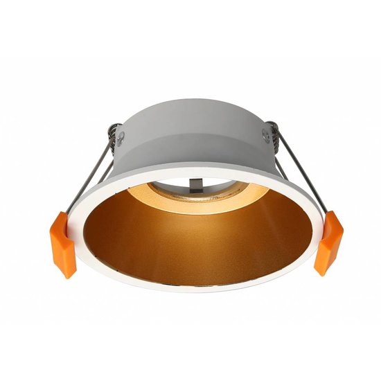 Inbouwspot 100mm zwart goud wit diep GU10