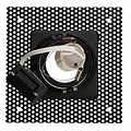Trimless recessed spot square GU10 white/black